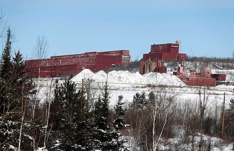 In this Feb. 10,  2016, file photo, the closed LTV Steel taconite plant sits idle near Hoyt Lakes, Minn. The site, which closed in 2001, may return to life as part of Minnesota's first copper-nickel mine, owned by PolyMet Mining Corp. Environmental groups have gone to court to challenge the state's decision to grant key permits for the proposed mine in northeastern Minnesota.