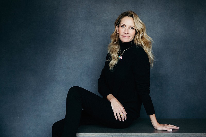 In this Dec. 3, 2018 photo, actress Julia Roberts poses for a portrait in New York to promote her film, "Ben is Back." (Photo by Victoria Will/ Invision/AP)