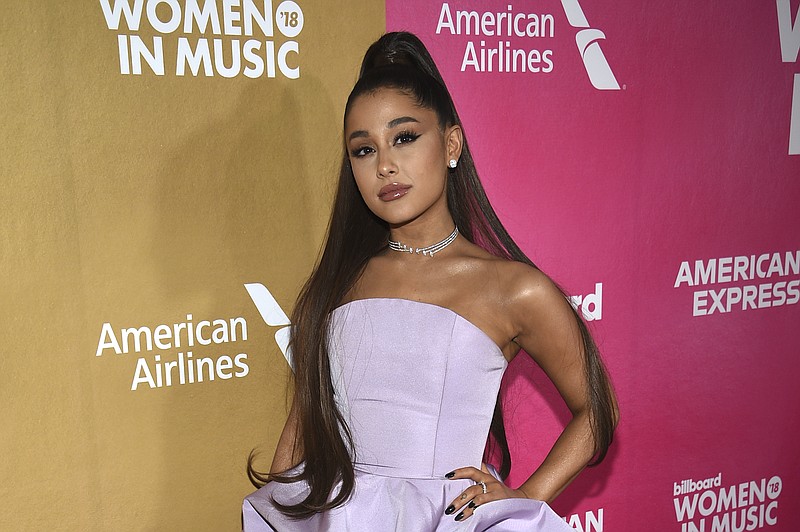 Ariana Grande attends the 13th annual Billboard Women in Music event at Pier 36 on Thursday, Dec. 6, 2018, in New York. (Photo by Evan Agostini/Invision/AP)