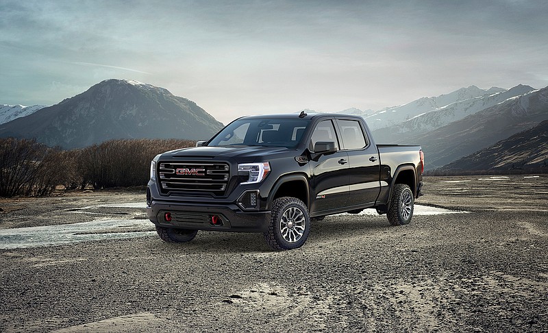 Brawny, lifted and loaded with premium features, the 2019 GMC Sierra AT4 pickup is a 4WD specialist and a peek into the future of General Motors' upscale truck brand. (GMC)