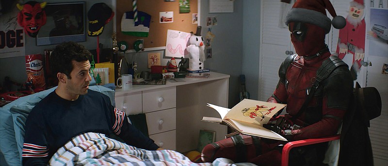 Fred Savage and Ryan Reynolds as Deadpool in the film, "Once Upon a Deadpool." (Twentieth Century Fox)