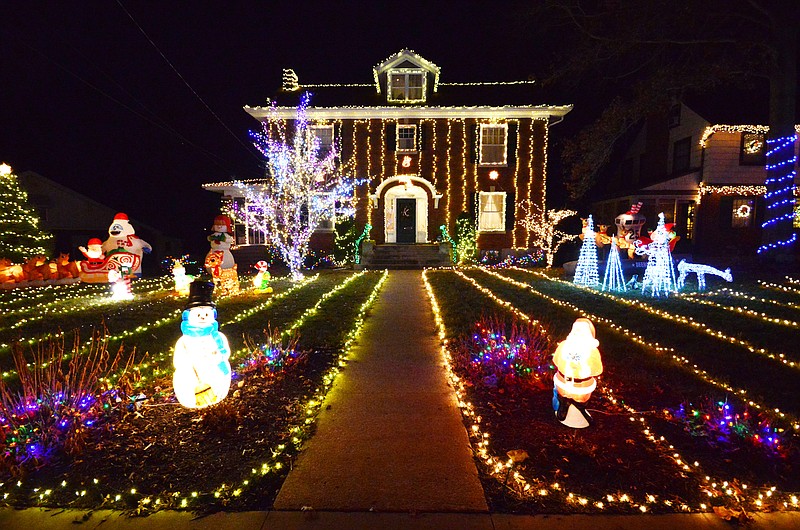 2018 FILE: Shane and Annie Kampeter's home at 1222 Elmerine Avenue and its extravagant Christmas light display. 