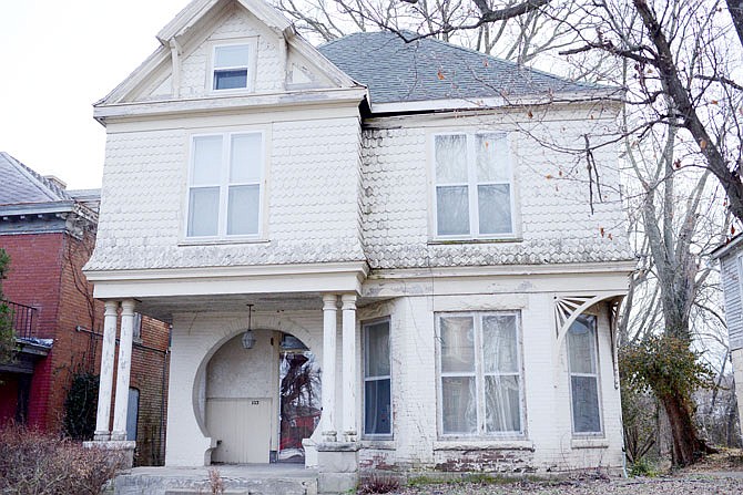 The house at 103 Jackson St. remains vacant Wednesday. The Jefferson City Housing Authority has recently made a request on the house for redevelopment proposals. 