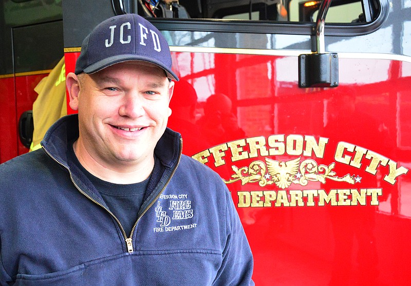Mark Wilson/News Tribune
Ryan Lock is a fire engineer for the Jefferson City Fire Department. He received Jefferson Citys outstanding employee service award for December.