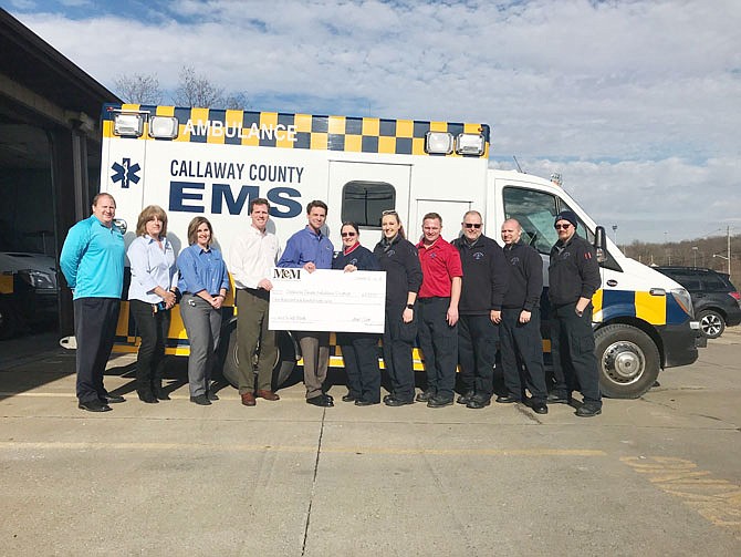 A grant from Missouri Employers Mutual will allow the Callaway County EMS to purchase lifting equipment. Many emergency responders are injured each year while trying to lift patients.