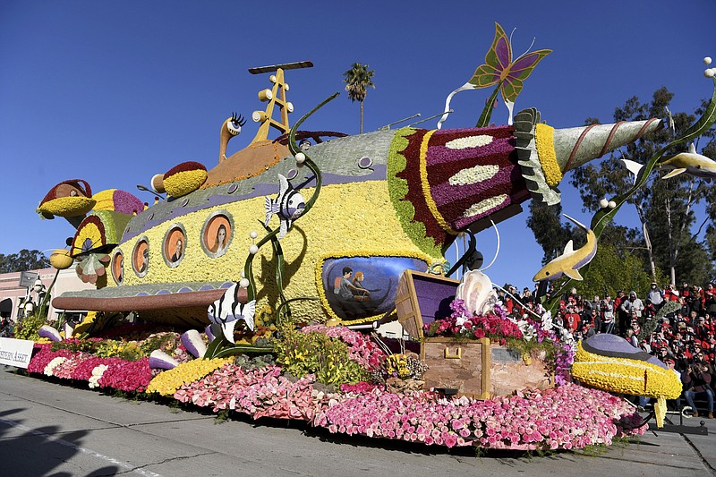 The Western Asset Management Company float wins the Fantasy Award at the 130th Rose Parade in Pasadena, Calif., Tuesday, Jan. 1, 2019. (AP Photo/Michael Owen Baker)
