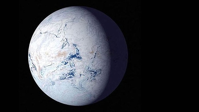 Researchers have come to accept the outlandish notion that, a few times in its 4.6-billion-year history, the planet froze over and became a "Snowball Earth." (NASA/TNS)