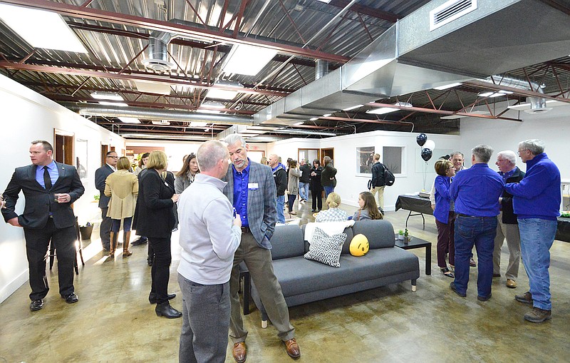 Co-owners Sarah Bohl and Missy Creed hosted a grand opening Thursday for Campus Coworking, a new coworking space on Capitol Avenue.
