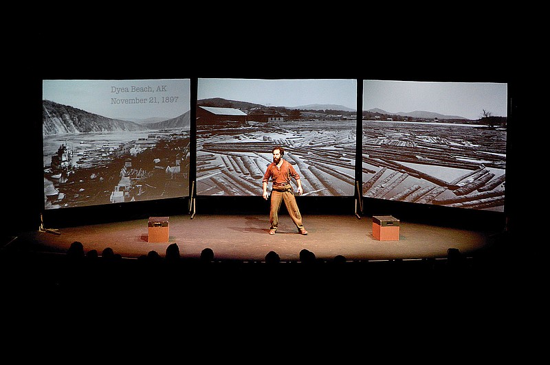 "Call of the Wild: Illustrated Edition," a theatrical adaptation of the literary classic, will be performed Tuesday at the Perot Theatre. The adaptation was penned by a playwright born in Texarkana. (Submitted photo)
