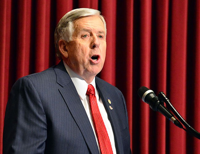 Gov. Parson gives his first State of the State address on Wednesday in the House Chambers in the Missouri Capitol.