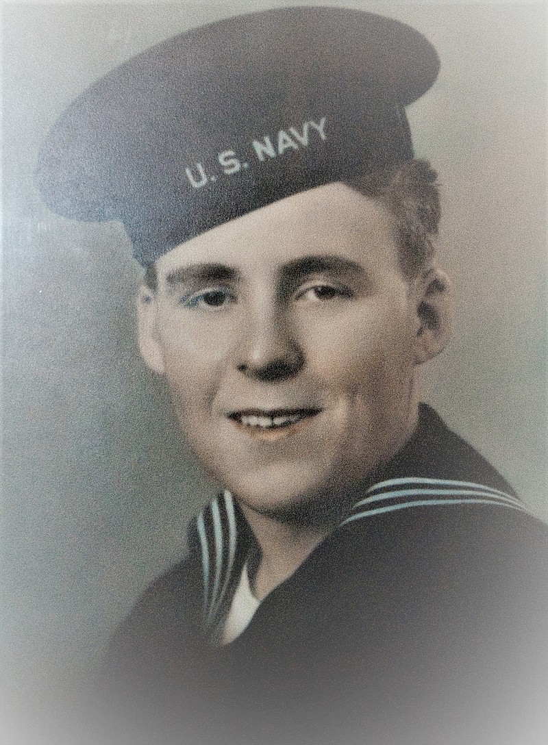 During World War II, John "Pete" Adkins was transferred to the Eniwetok Atoll in the Marshall Islands, where he remained for the next two years as a signalman.