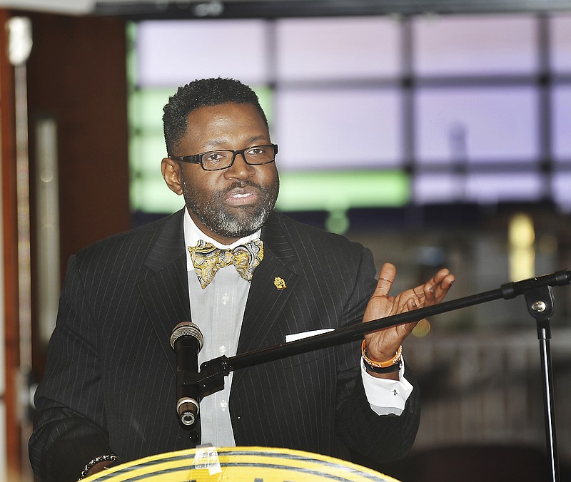 The featured speaker at the Jefferson City Branch of the NAACP's annual Martin Luther King Jr. Prayer Breakfast on Monday was Marrix Seymore, dean of School of Education at Lincoln University. The annual event took place at Quinn Chapel A.M.E. Church. 