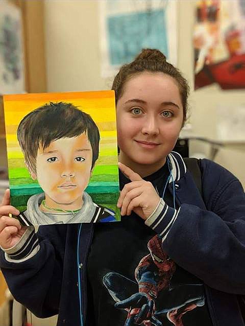 Texas High School student Grace Comer intended to study art in college after graduating this May, so the Friday, Feb. 1, art show and sale will raise money for the Grace Comer Memorial Scholarship fund at THS. (Submitted photo)