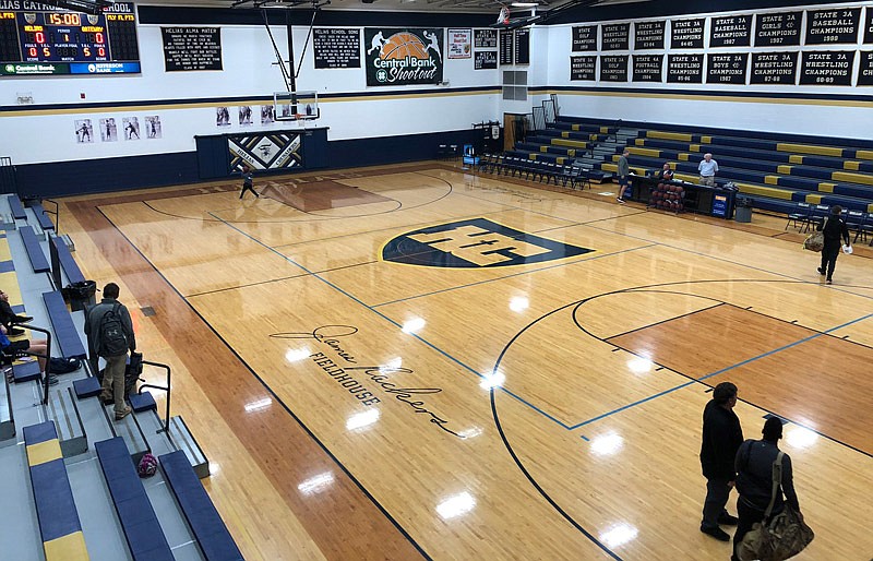 Delayed arrival of the visiting team left the court at Rackers Fieldhouse a little barren prior to the 5:30 p.m. scheduled tip-off time as the Helias girls hosted Gateway Tuesday, Feb. 5, 2019. The home team (12-6) held on to beat the Jaguars (15-9) 53-50.