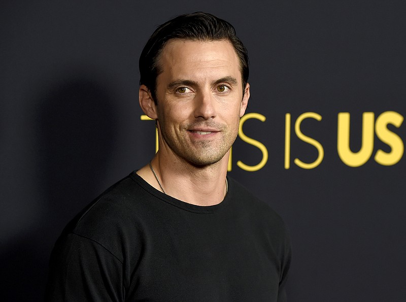 FILE - In this Sept. 25, 2018 file photo, Milo Ventimiglia arrives at a season three premiere screening of "This Is Us" in Los Angeles. Ventimiglia is being honored as Man of the Year by Harvard University's Hasty Pudding Theatricals on Friday, Feb. 8. (Photo by Chris Pizzello/Invision/AP, File)