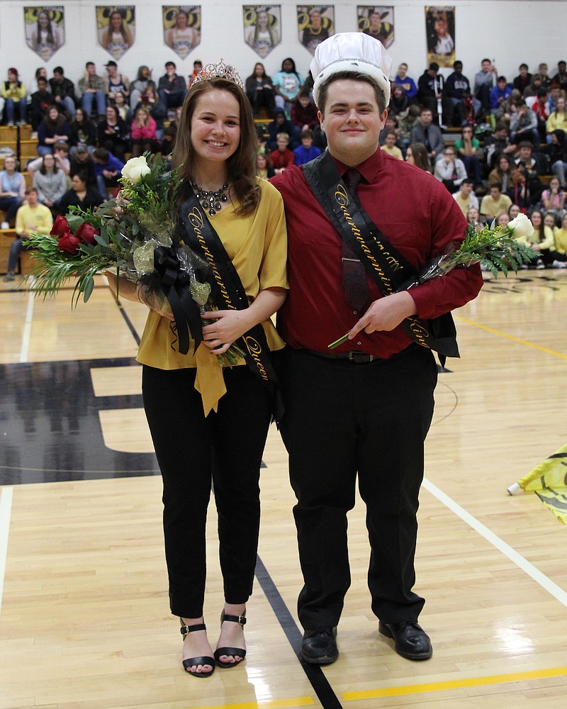 Hannah Siegel and J.T. Clark were crowned Queen and King of the 2019 Fulton High School Courtwarming.