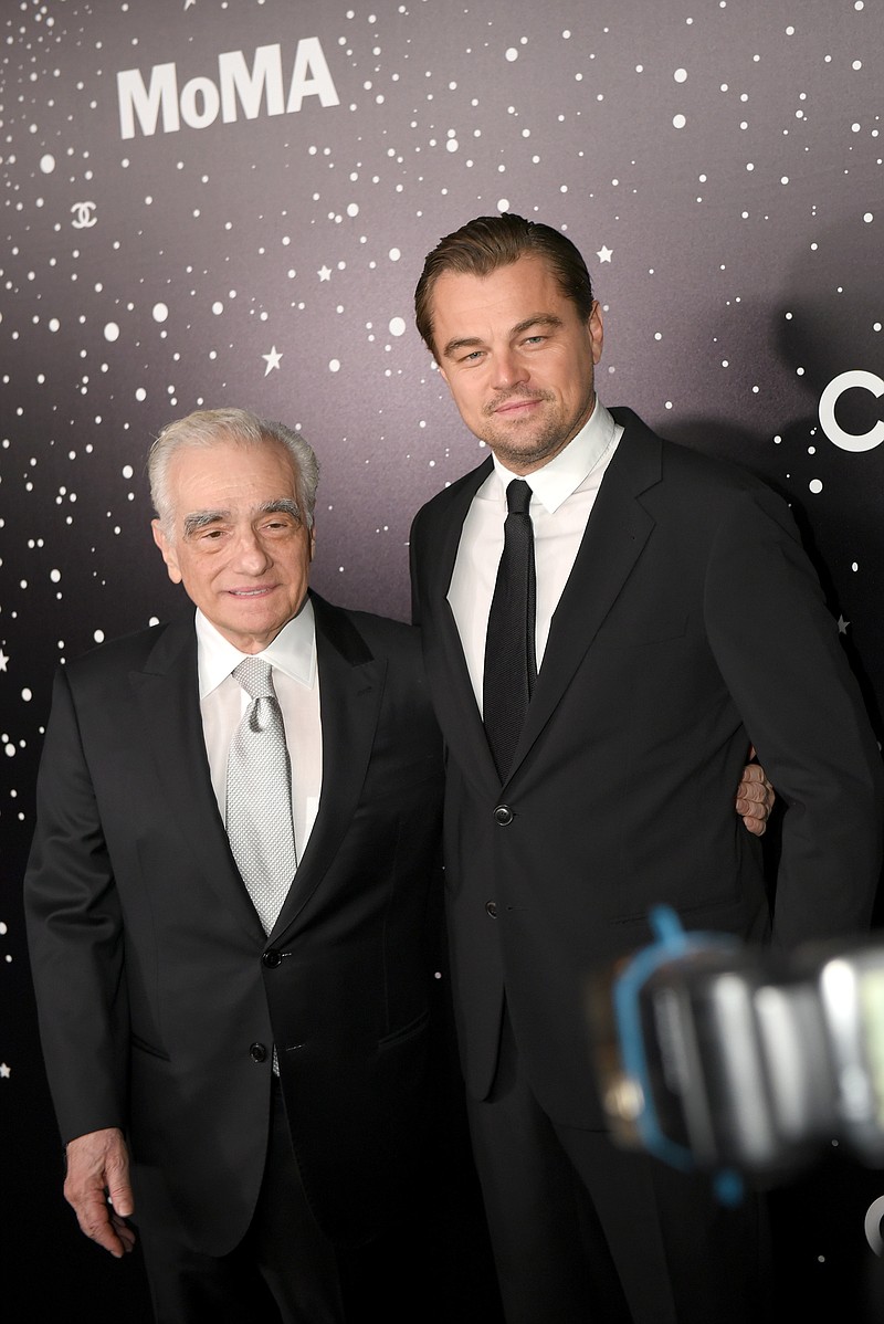Martin Scorsese and Leonardo DiCaprio attend The Museum Of Modern Art Film Benefit Presented By CHANEL: A Tribute To Martin Scorsese on November 19, 2018 in New York City.  (Andrew Toth/Getty Images for Museum of Modern Art/TNS)