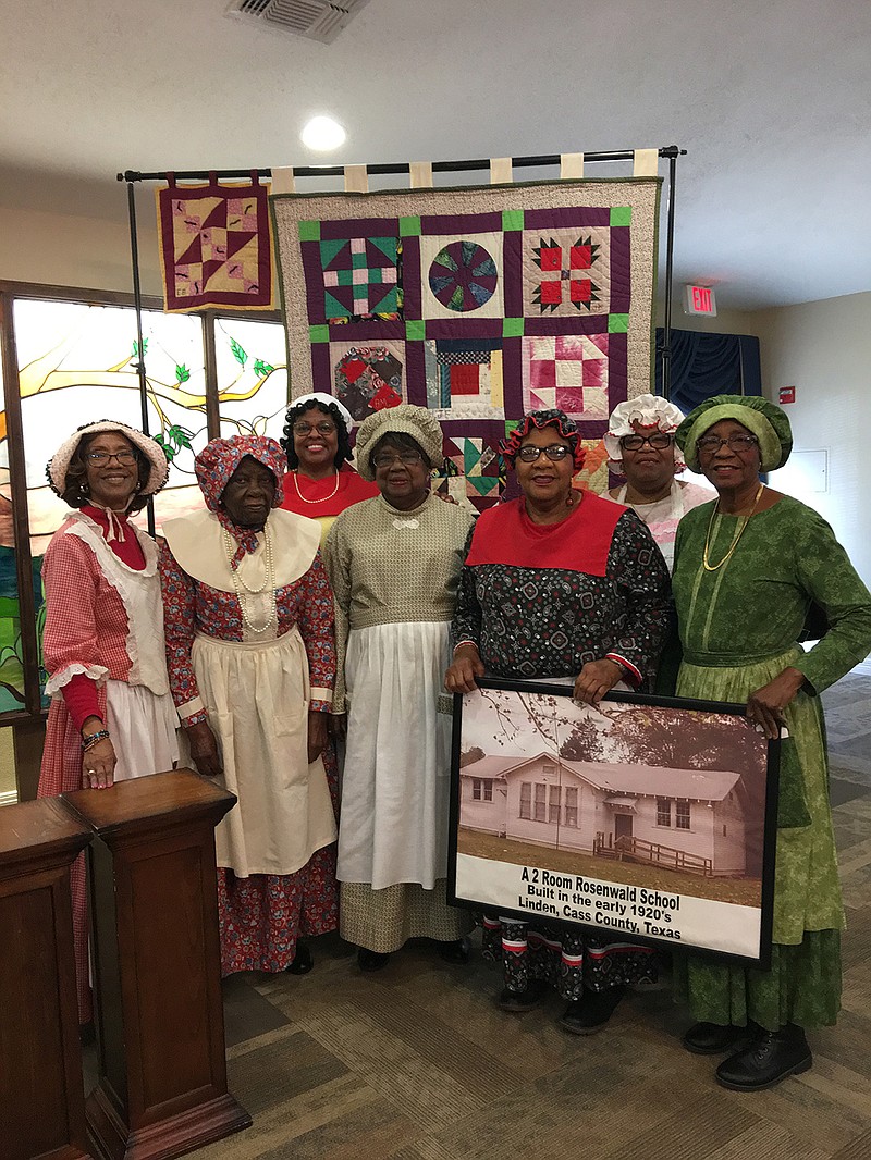 The Pleasant Hill Quilters will discuss the secret quilt codes of the Underground Railroad and present song, dance and more at Fashiontopia Feb. 23 in Linden, Texas. The event also includes a fashion show, solo singers will entertain and dinner will be provided. (Submitted photo)
