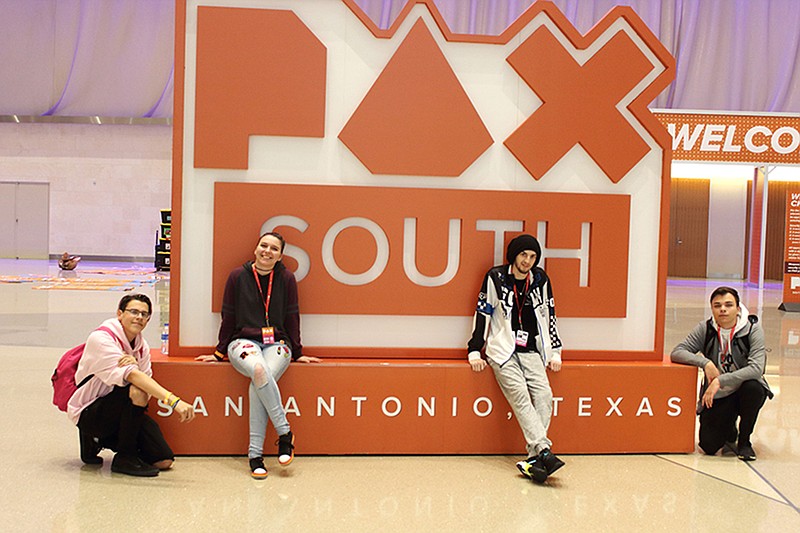Students from Southern Arkansas University recently attended the PAX gaming convention in San Antonio. They include, from left: Coleman Storey, Kaitlyn Hartwick, Canan Douglas and Alexander Cruz. Not pictured is Josh Turner. (Submitted photo)
