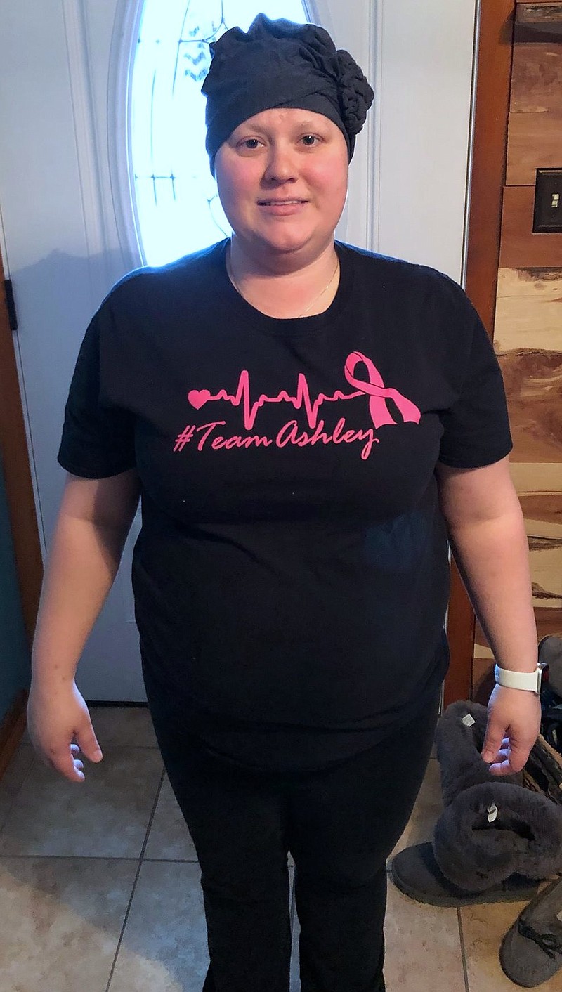 Following a breast cancer diagnosis, Ashley Baker finds support and peace through her family. To help fund her upcoming double mastectomy, a bowling fundraiser will be held 1-3 p.m. Feb. 23 at California Lanes. (Photo courtesy of Ashley Baker)