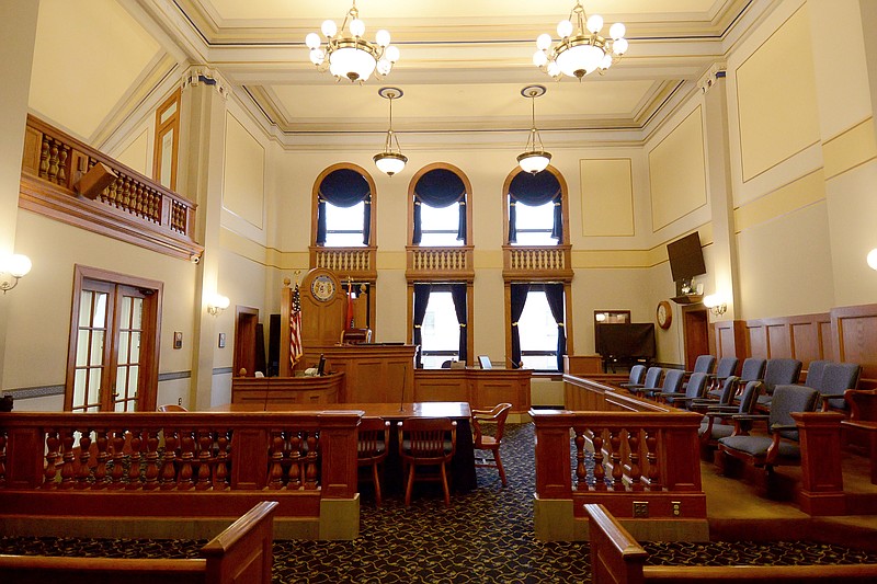 Sally Ince/ News Tribune
The main courtroom is seen empty Thursday February 21, 2019 at the Cole County Circuit Court building.