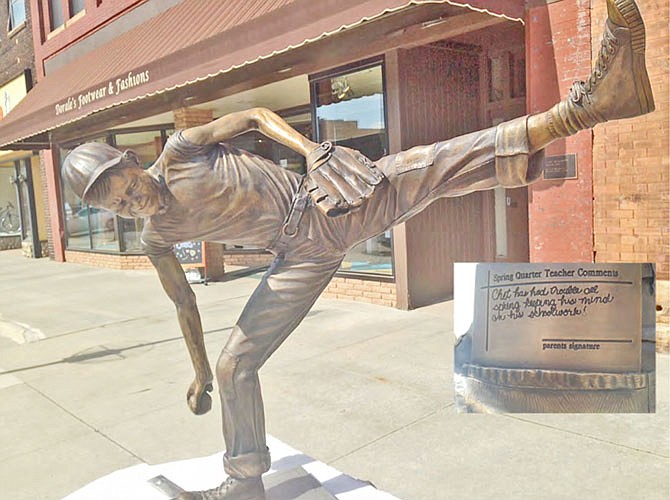 The bronze "School's Out" sculpture — portraying a boy throwing a baseball — will be featured in a Jefferson City park through the Jefferson Cultural Arts Commission's participation in the Creative Cities Alliance's "Sculpture on the Move" program.