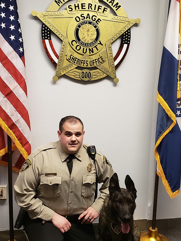 Osage County Sheriff's Department welcomes K-9 Zed
