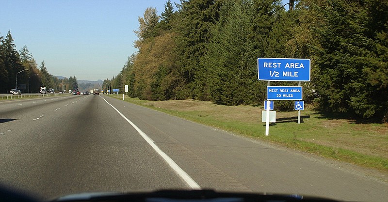 In some states, old-fashioned roadside rest stops are disappearing. (Mike Siegel/Seattle Times/TNS) 