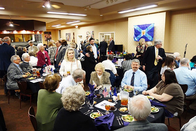 Attendees fill the dining hall at William Woods University for the 114th Kingdom of Callaway Supper. The meal included ham, Callaway turkey and all the fixings.
