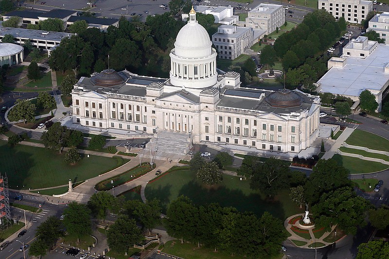 This May 29, 2015, file photo shows the Arkansas state Capitol building in Little Rock, Ark. (AP Photo/Danny Johnston, File)