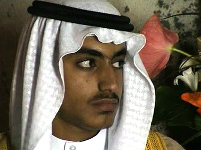 Osama bin Laden's son Hamza bin Laden is shown Nov. 1, 2017, at his wedding. 
