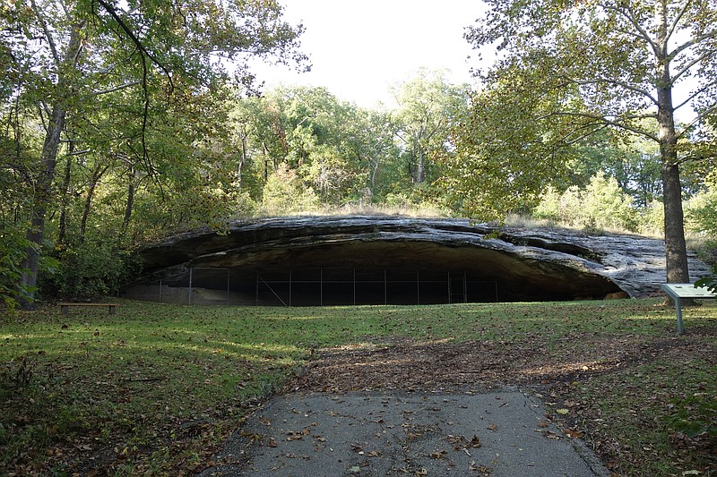 The main attraction at Graham Cave State Park is shown above.