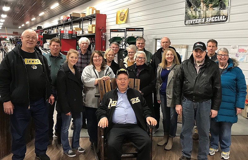 Members of the Callaway County Chapter of Mizzou Alumni Association visited the new Jones Store in Millersburg last week. Julie Jones, who graduated from the MU law school in 1997, gave a tour of the store. 