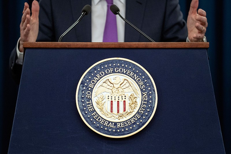 In this Jan. 30, 2019, Federal Reserve Chairman Jerome Powell speaks at a news conference in Washington. The Fed has made clear that with a dimmer economic picture in both the United States and globally, it no longer sees the need to keep raising rates as it did four times in 2018. (AP Photo/Alex Brandon, File)