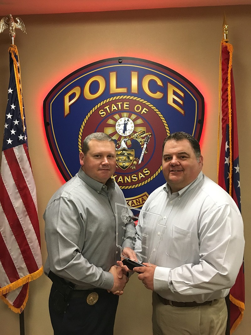Texarkana, Ark., Police Department Sgt. Devin Warner received the Criminal Investigation Division Bulldog of the Year Award.