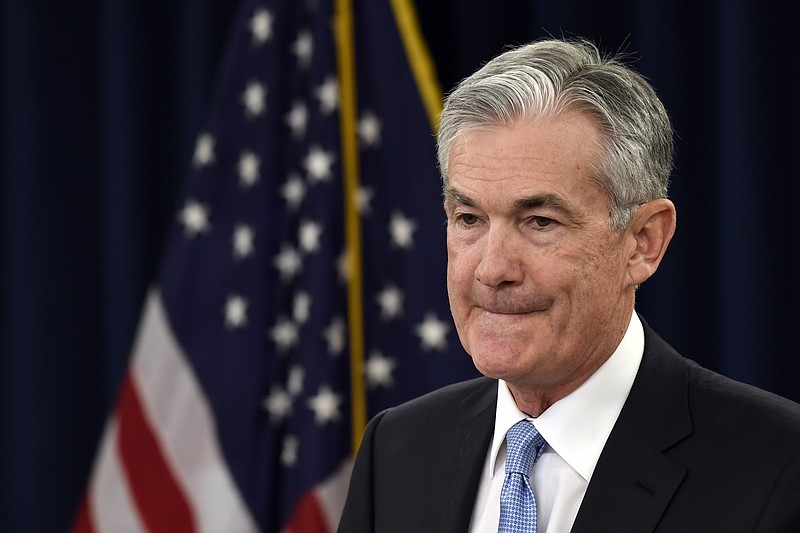 Federal Reserve Chair Jerome Powell listens to a reporter's question during a news conference in Washington, Wednesday, March 20, 2019. (AP Photo/Susan Walsh)