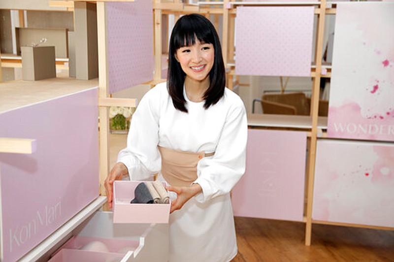 Organizational expert Marie Kondo introduces her new line of storage boxes on July 11, 2018, in New York. Kondo is sparking joy among shoppers feeling the urge to clean out their homes. But once you master the organizing expert's novel approach to de-cluttering, what do you do with all the stuff you don't want? 

