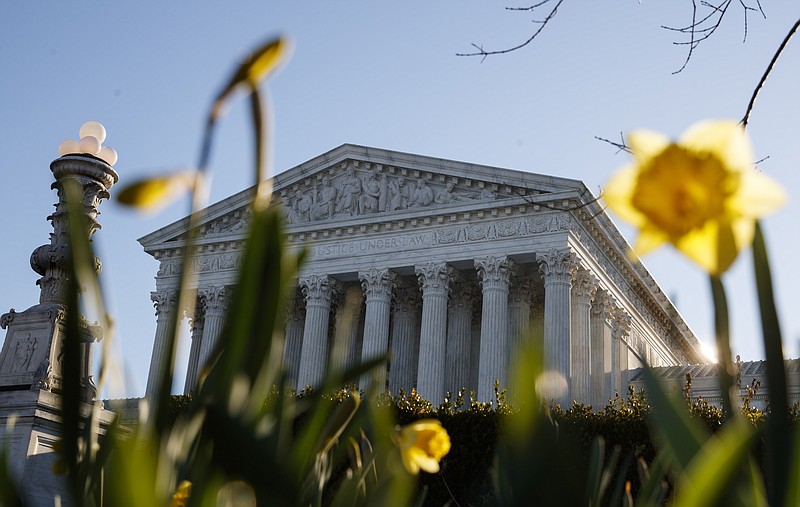 The Supreme Court building is seen on Capitol Hill in Washington, Tuesday, March 26, 2019. The Supreme Court is returning to arguments over whether the political task of redistricting can be overly partisan. (AP Photo/Carolyn Kaster)
