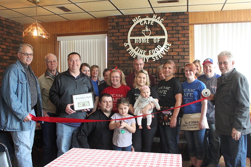 The California Chamber of Commerce held a ribbon-cutting ceremony for the Nic Nac Cafe March 23, 2019, to celebrate the establishment's new ownership. David Wyatt became the cafe's new owner Jan. 1.
