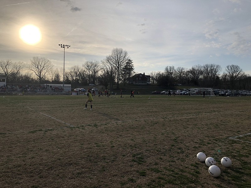 The Jefferson City Lady Jays get ready to face Camdenton Wednesday, March 27, 2019, at 179 Soccer Park.