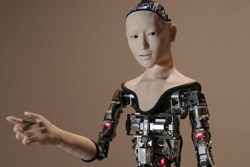 The humanoid robot "Alter" is seen on display Aug. 1, 2016, at the National Museum of Emerging Science and Innovation in Tokyo. Understanding humor may be one of the last things that separates humans from ever-smarter machines, computer scientists and linguists say.