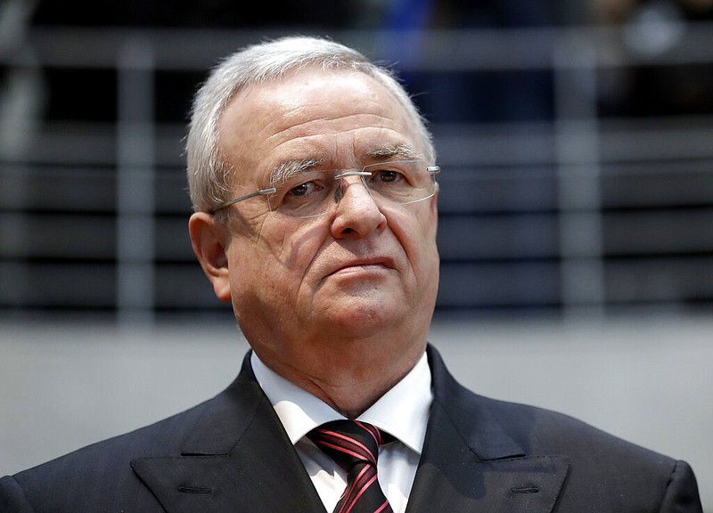 In this Jan. 19, 2017 file photo Martin Winterkorn, former CEO of the German car manufacturer 'Volkswagen', arrives for a questioning at an investigation committee of the German federal parliament in Berlin, Germany. 