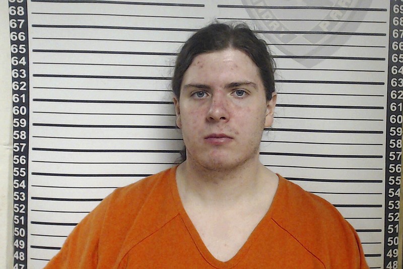 CORRECTS ARREST DATE TO WEDNESDAY, APRIL 10 - This booking image released by the Louisiana Office of State Fire Marshal shows Holden Matthews, 21, who was arrested Wednesday, April 10, 2019, in connection with suspicious fires at three historic black churches in southern Louisiana. Matthews faces three counts of simple arson of a religious building on the state charges. Federal investigators also were looking into whether hate motivated the fires. (Louisiana Office of State Fire Marshal via AP)