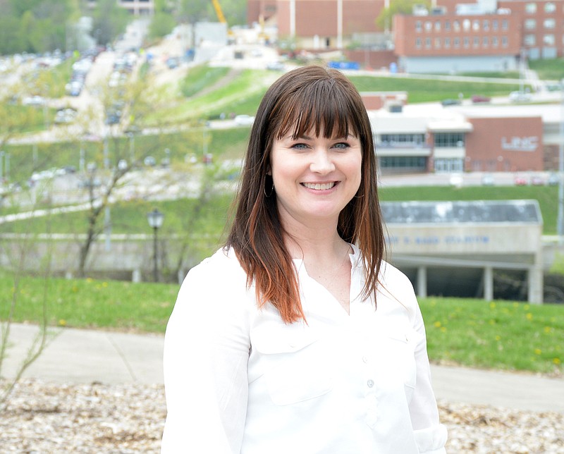 Mark Wilson/News Tribune
Amy Schroeder is the community relations manager for the Jefferson City Parks, Recreation and Forestry Department. She received the city's April Outstanding Employee Service Award. 