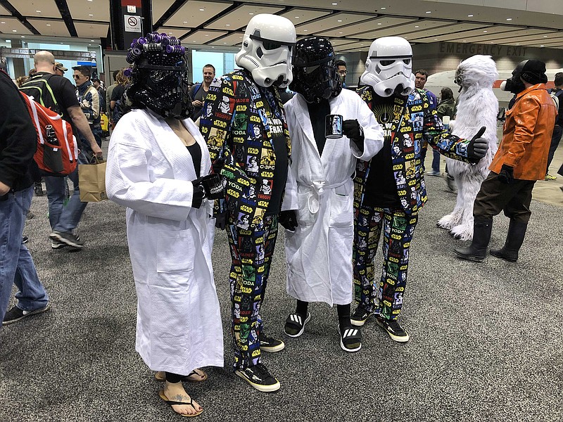 Imperial cosplayers get creative and mingle at Star Wars Celebration (Jen Yamato/Los Angeles Times/TNS)
