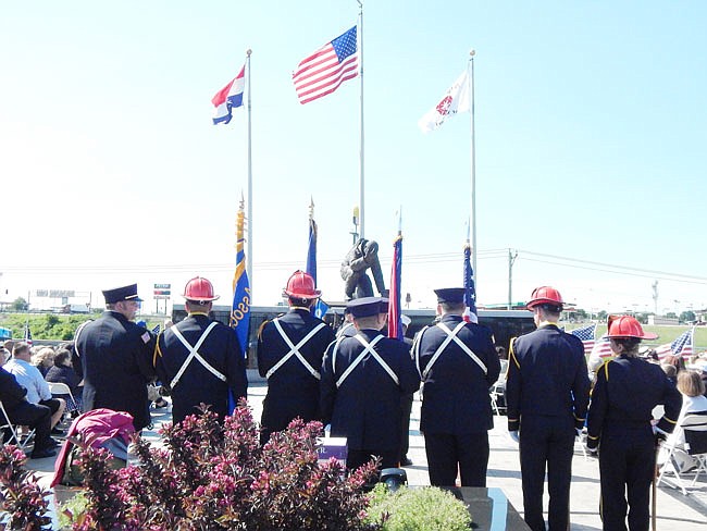 A memorial service from several years ago drew representatives from fire departments across the state.