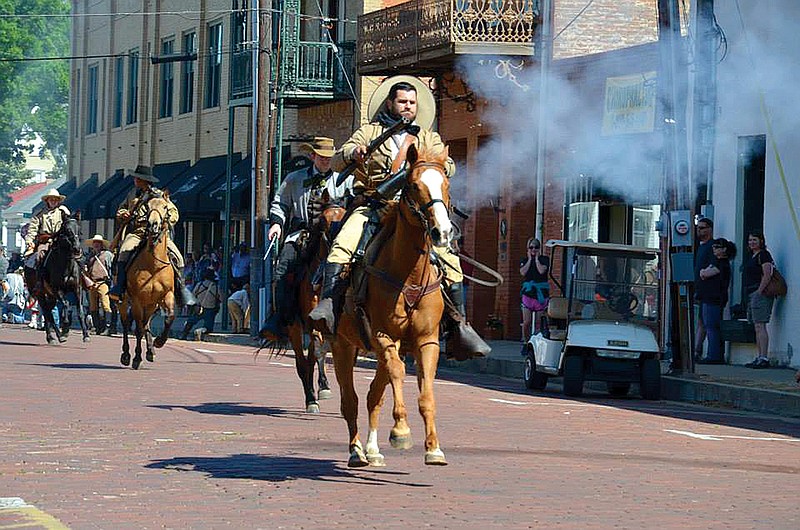 In addition to a Civil War re-enactment, Jefferson's 72nd annual Pilgrimage weekend includes historic home tours, a grand ball, a parade and other events. Following the Saturday morning parade, a street skirmish will take place on Austin Street in the middle of downtown Jefferson. (Submitted photo)
