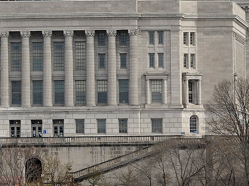 This April 1, 2019 file photo shows a portion of the south side exterior of the Missouri State Capitol.