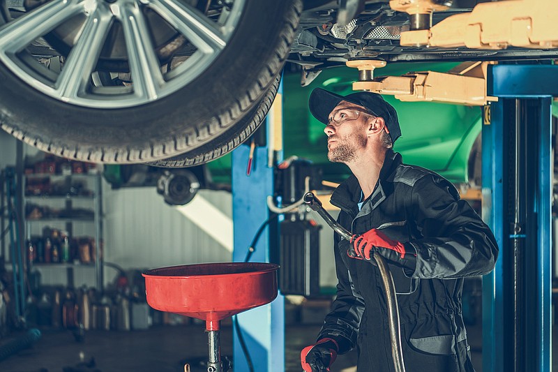 Oil changes are a vital part of auto maintenance, especially before embarking on a long road trip. (Dreamstime/TNS)