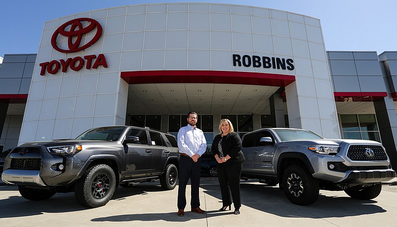Robbins Toyota is a family business and owner Susan Robbins with general manager Charles Pankey, said the staff puts honesty and integrity first. 